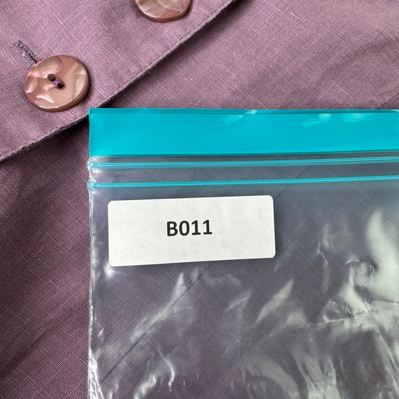 Vivian Shyu Dusty Rose Short Sleeve Linen Three Button Lightweight Blazer - Picture 7 of 8